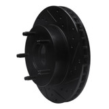 R1 86-88 Ford Bronco Front Right Drilled & Slotted Black Brake Rotor