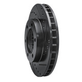 R1 71-91 Chevrolet Blazer Front Right Drilled & Slotted Black Brake Rotor