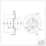 DFC 16-18 Mazda CX-3 Rear Brake Rotor