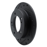 R1 83-98 Chevrolet Tracker Front Left Drilled & Slotted Black Brake Rotor