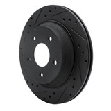 R1 88-94 Chevrolet Corvette Front Left Drilled & Slotted Black Brake Rotor