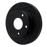 R1 82-88 Chevrolet Camaro Rear Left Drilled & Slotted Black Brake Rotor