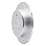R1 95-03 Chrysler PT Cruiser Rear Right Drilled & Slotted Silver Brake Rotor
