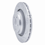 R1 05-23 Chrysler 300 Rear Right Drilled & Slotted Silver Brake Rotor