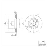 DFC 11-22 Dodge Durango Front Brake Rotor