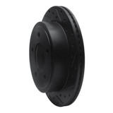 R1 03-03 Dodge Ram 1500 Van Rear Right Drilled & Slotted Black Brake Rotor
