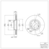 DFC 06-13 Ford Fusion Front Brake Rotor