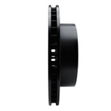 R1 80-93 Dodge W200 Front Right Drilled & Slotted Black Brake Rotor