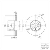 DFC 03-11 Cadillac BLS (Mexico) Front Brake Rotor
