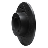 R1 67-74 Opel Manta Front Right Drilled & Slotted Black Brake Rotor