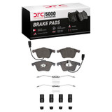 DFC 00-09 Audi A4 Quattro Front 5000 Advanced Low Metallic Brake Pads and Hardware Kit