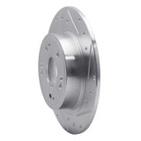 R1 05-17 Honda Accord Rear Right Drilled & Slotted Silver Brake Rotor