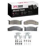 DFC 68-73 Ford Mustang Front 5000 Advanced Semi Metallic Brake Pads and Hardware Kit