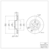DFC 90-16 Saab 9-2X Front Brake Rotor
