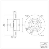 DFC 17-20 Acura MDX Rear Brake Rotor