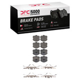 DFC 06-13 Chevrolet Corvette Rear 5000 Advanced Low Metallic Brake Pads and Hardware Kit