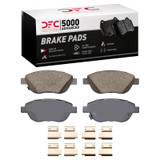 DFC 12-19 Fiat 500 (USA/Canada) Front 5000 Advanced Low Metallic Brake Pads and Hardware Kit