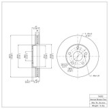 DFC 92-06 Lexus ES300 Front Brake Rotor