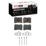 DFC 90-02 Mercedes-Benz 300SL Front 5000 Advanced Low Metallic Brake Pads and Hardware Kit