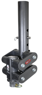 Gen-Y Spartan Torsion-Flex 5in Offset 4in RD Tube Gooseneck 2-5/16in Coupler Standard Height