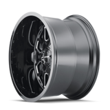 Mayhem 8107 Cogent 18x9 / 8x165.1 BP / 0mm Offset / 130.8mm Hub Gloss Black Milled Wheel