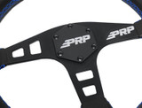 PRP Flat Leather Steering Wheel - Blue