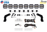 Diode Dynamics 17-24 Can-Am Maverick X3 SS5 Pro CrossLink Roof Lightbar Kit - White Combo