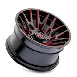 American Truxx AT1919 Evolution 22x12 / 6x135 BP / -44mm Offset / 87.1mm Hub Gls Blk Prizm Red Wheel
