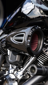 Performance Machine 08-16 FLH, 16-17 FLST TBW (Excl 17-UP Tour) C4 Series Air Cleaner - CF/Black Ops