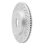 R1 19-26 Toyota Prius Prime Front Left Drilled & Slotted Geo-Carbon Rotor