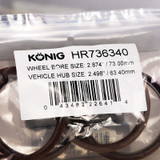 Konig Hub Ring Set (4pcs) - 73.1mm O.D. / 63.4mm I.D.