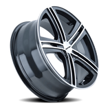 Touren 3262 TR62 17x7 / 4x100/114.3 BP / 40mm Offset / 67.1mm Hub Gloss Black Machined Wheel