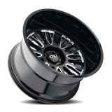 Cali Off-Road 9116 Vertex 24x14 / 8x165.1 BP / -76mm Offset / 125.2mm Hub Gloss Black Milled Wheel