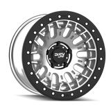 Dirty Life DT-3 17X9 6x139.7 -12 Offset - Machined Finish w/ Simulated Beadlock
