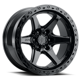 MTX Spitfire 6 Gloss Black 22x10in / 6x139.7 BP / -18mm Offset / 106.1mm Bore