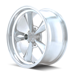Ridler 675 17x7 / 5x120.65 BP / 0mm Offset / 83.82mm Hub Polished Wheel