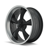 Ridler 695 17x7 / 5x114.3 BP / 0mm Offset / 83.82mm Hub Matte Black Machined Wheel