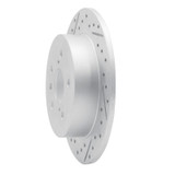 R1 18-24 Toyota Camry Rear Left Drilled & Slotted Geo-Carbon Rotor