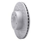 R1 11-18 BMW X4 Front Right Drilled & Slotted Geo-Carbon Rotor