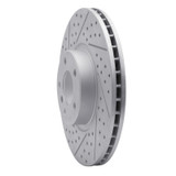 R1 07-18 BMW X5 Front Left Drilled & Slotted Geo-Carbon Rotor