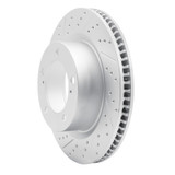 R1 08-21 Lexus Lx570 Front Left Drilled & Slotted Geo-Carbon Rotor