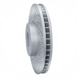 R1 10-18 BMW 650I Coupe Right Front Drilled & Slotted Geo-Carbon Rotor