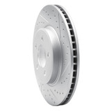 R1 04-09 Toyota Prius Front Right Drilled & Slotted Geo-Carbon Rotor