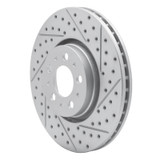 R1 03-09 Volvo S60 Front Right Drilled & Slotted Geo-Carbon Rotor