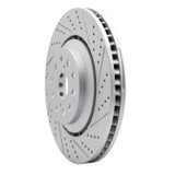 R1 07-23 Lexus Ls500 Right Front Drilled & Slotted Geo-Carbon Rotor