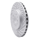 R1 04-07 Volvo V70 Rear Right Drilled & Slotted Geo-Carbon Rotor