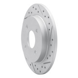 R1 00-07 Mitsubishi Space Star (Mexico) Rear Right Drilled & Slotted Geo-Carbon Rotor