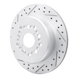R1 92-00 Lexus Sc400 Rear Left Drilled & Slotted Geo-Carbon Rotor