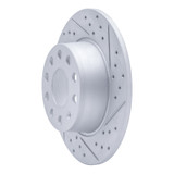 R1 17-25 Audi Q2 (Mexico) Rear Right Drilled & Slotted Geo-Carbon Rotor