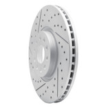 R1 18-25 Volkswagen Atlas Front Left Drilled & Slotted Geo-Carbon Rotor